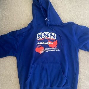Blue yours truly 888 hoodie